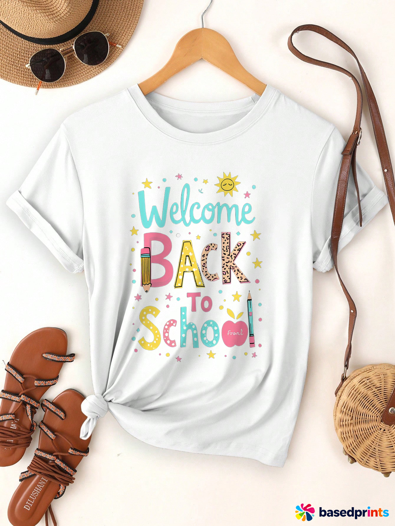 Welcome Back to School T-Shirt Cotton Casual Tee