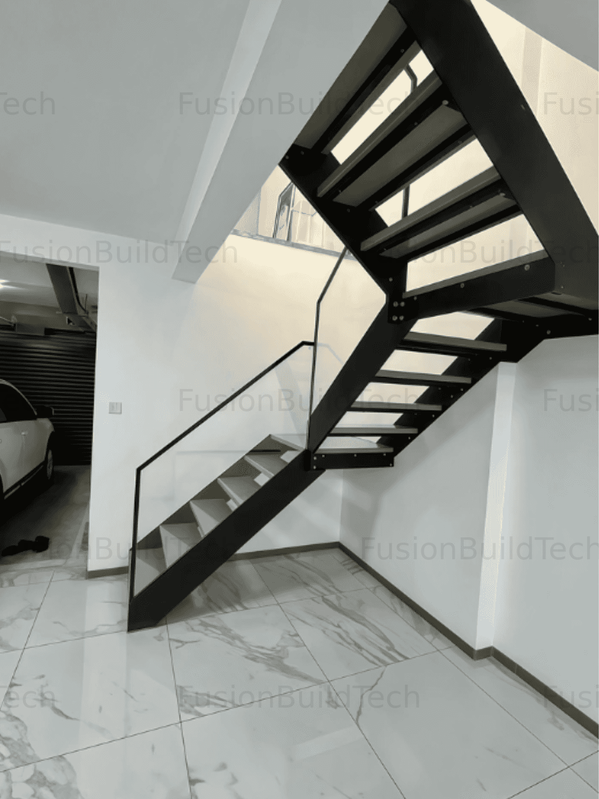 Civil Steel Stairs-Double Stackable Staircase(Straight Staircase)