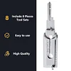 Stainless Steel Key Decoder Hook Tool Pickup Hand Tool Maintenance Repair Kit