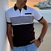 Men's Polo Shirt Lapel Breathable Comfort Short Sleeve T-shirt