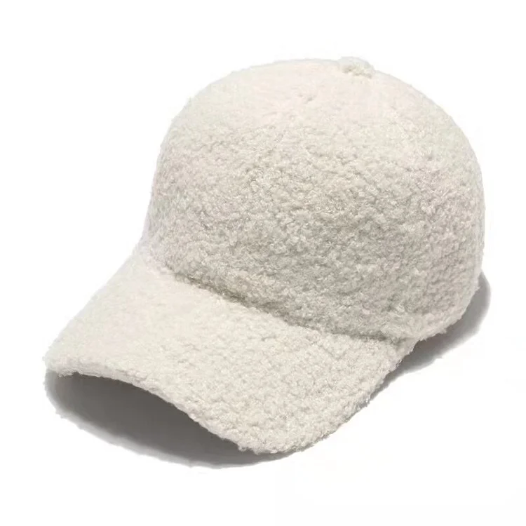 Winter Wool Baseball Cap Thicken Warm Pure Color Casquette Hat Men Women Hats Whole Caps For Women Unisex Caps