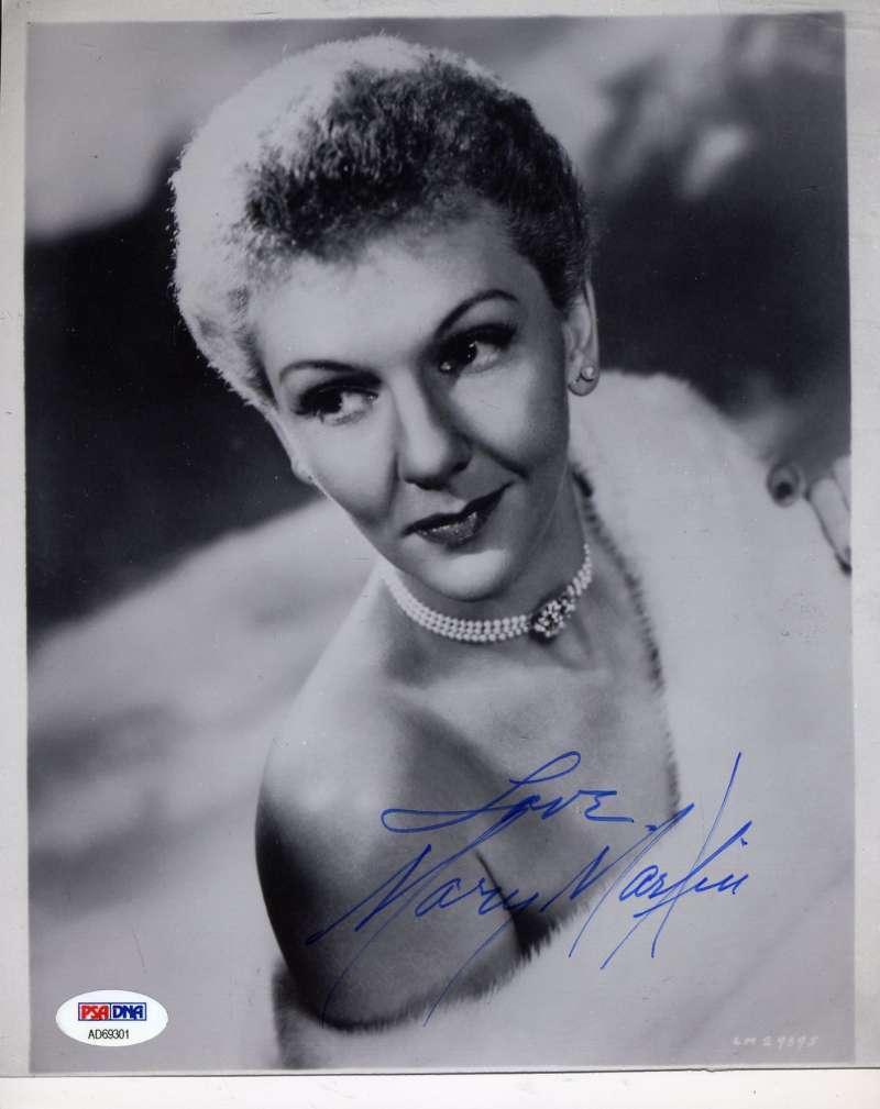 Mary Martin Hand Signed Psa Dna Coa 8x10 Photo Poster painting Autographed Authentic