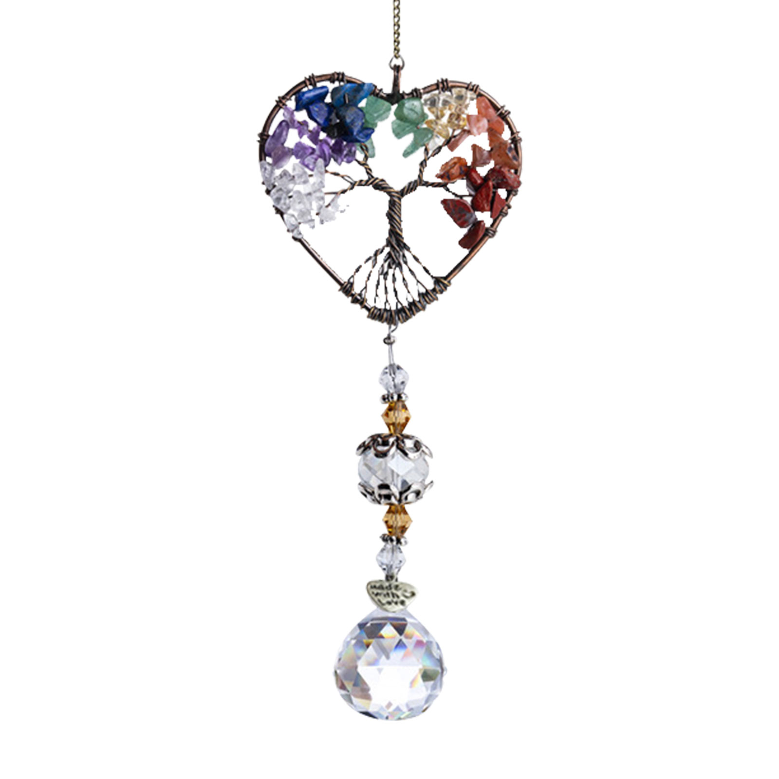 

Glass Crystal Ball Prism (Heart) - Art Crystal Suncatcher, 501 Original