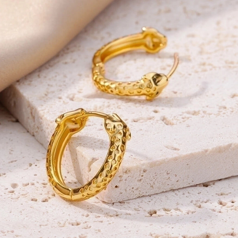 1 Pair Minimalist Solid Color Plating 304 Stainless Steel 18K Gold Plated Earrings