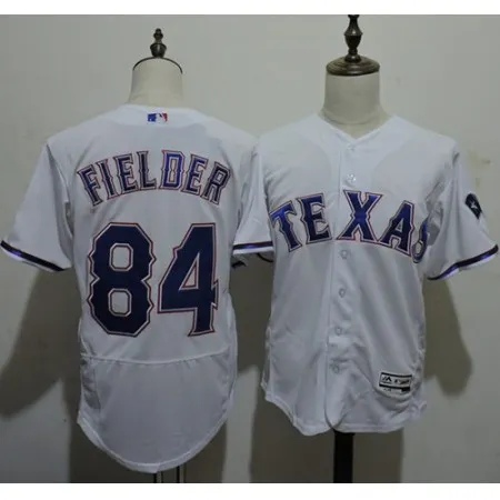 Rangers #84 Prince Fielder White Flexbase Authentic Collection Stitched MLB Jersey