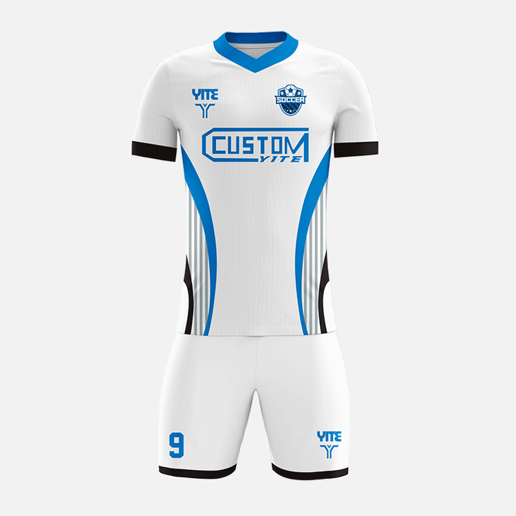 YITE | YTZQ088-Blue  And White  Soccer Uniforms
