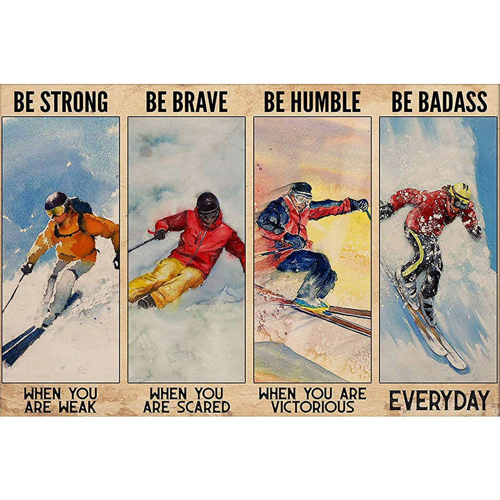 

Skier - Round Drill Diamond Painting - 60*40CM (Big Size), 501 Original