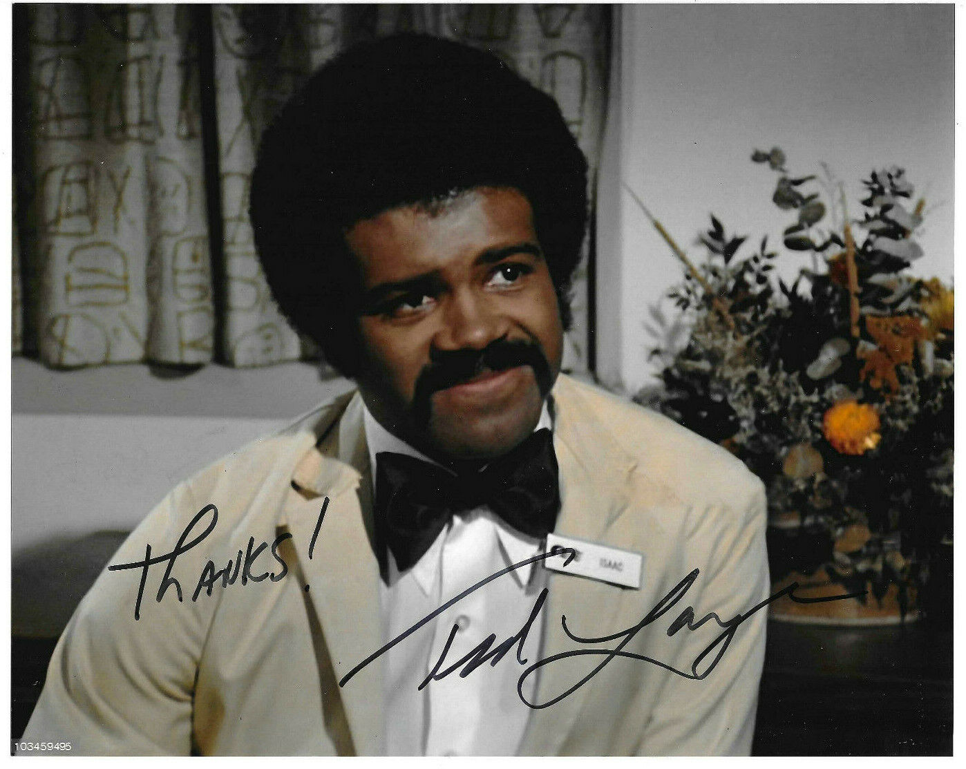 Ted Lange Authentic Signed 8x10 Photo Poster painting Autographed. Love Boat, Bartender, Isaac