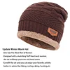 Mens Womens Winter Beanie Hat Scarf Set Warm Knit Hat Thick Fleece Lined Winter Cap by Inlyline