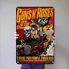 [Grande Taille]Guns N' Roses - Panneaux en &eacute;tain m&eacute;tallique(30*40cm)