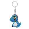Bead Embroidery - Dinosaur Beaded Counted Cross Stitch Keyring