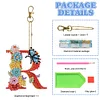 1Pc DIY Diamond Painting Lettter Keychain