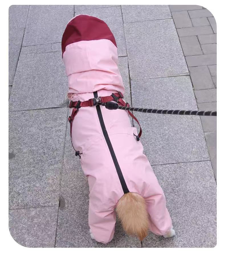 Cherry Blossom Pink Raincoat For Dogs And Cats