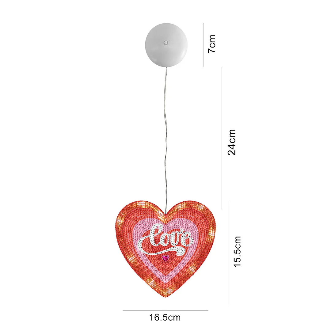 5D Christmas Diamond Painting Hanging Light Festive Rhinestone Lamp Pendant