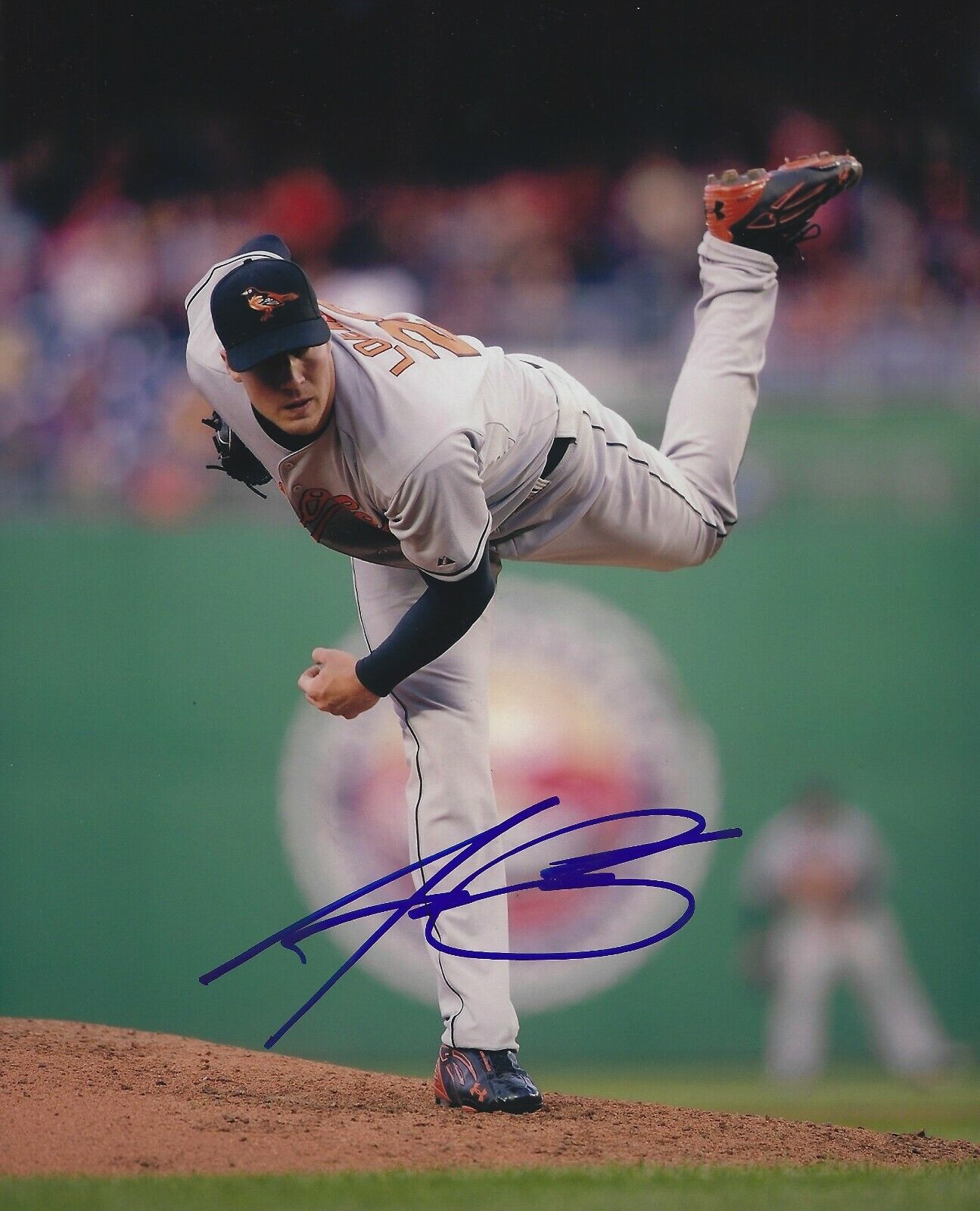 Signed 8x10 ADAM LOEWEN BALTIMORE ORIOLES Autographed Photo Poster painting - COA