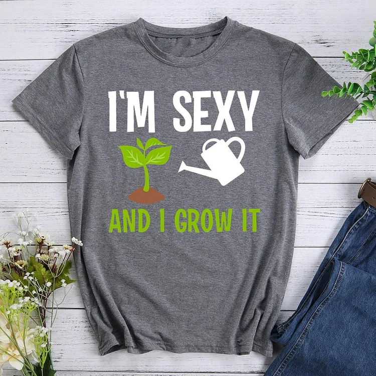 Plant Lady Round Neck T-shirt