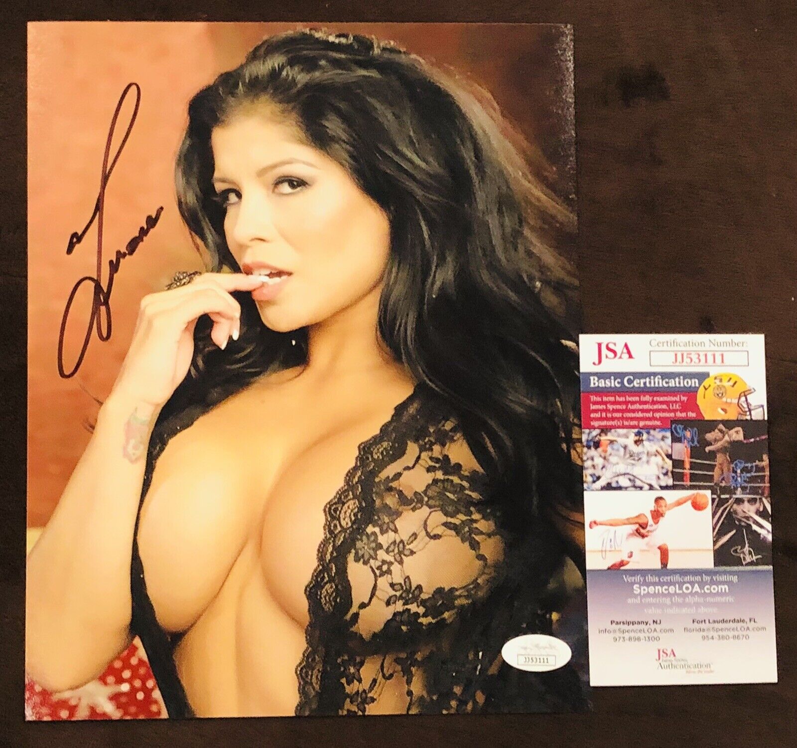 Alexis Amore Signed 8x10 Photo Poster painting ADULT STAR AUTOGRAPH Naughty America JSA Rare