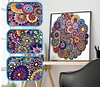 DIY 5D Diamond Painting, Special Crystal Rhinestones, Mandala Moon Sun, Diamond Paintings Art Gem Triptych Multi Picture Paint with Pearl by Number Kits for Adults Wall Decor 