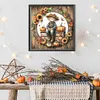 Pumpkin Sunflower Scarecrow-Full Round Diamond Painting 40*40CM