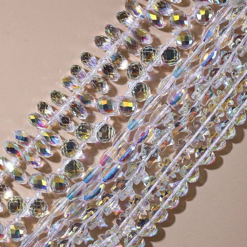 1 Set Hole 1~1.9mm Glass Geometric Beads