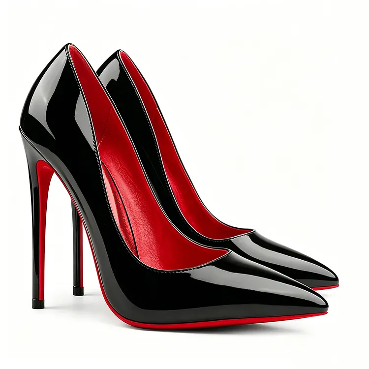 120/100mm Red Bottom Women's Party Wedding Heels Patent Pumps VOCOSI VOCOSI