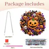 Pumpkins and Skulls DIY Acrylic 5D Crystal Diamond Gem Art Hanging Ornament