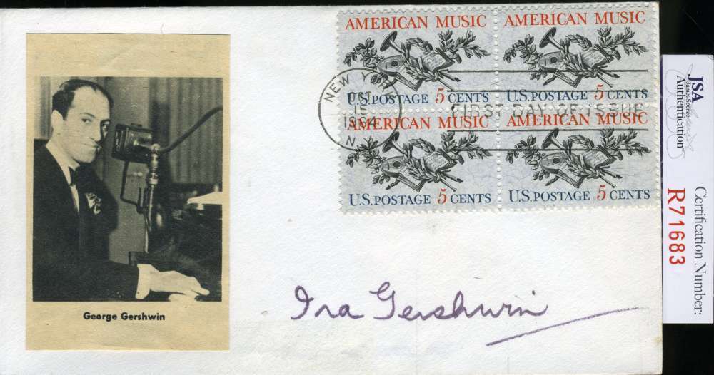 Ira Gershwin Jsa Coa Hand Signed 8x10 Photo Poster painting Authenticated Autograph