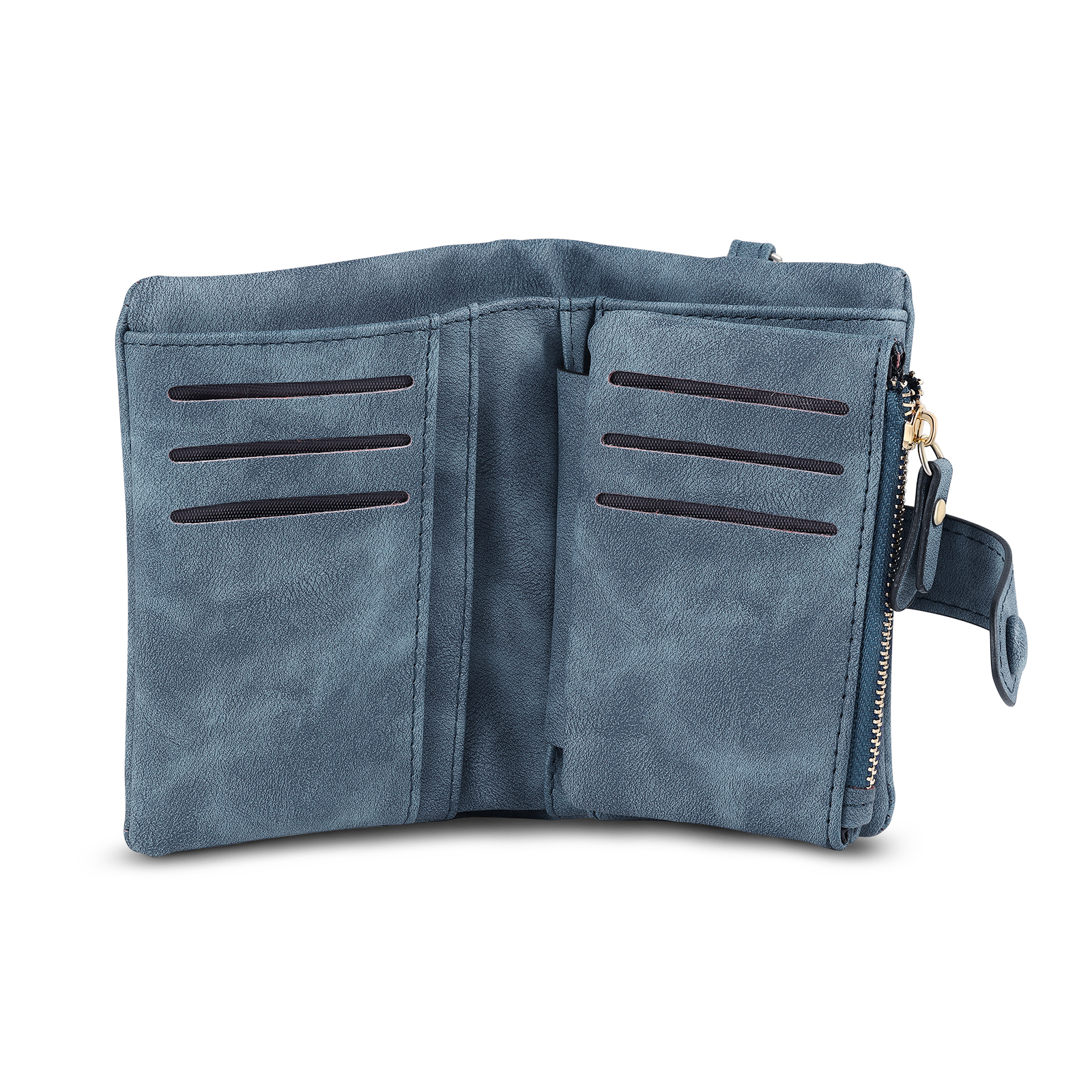 Portafoglio in PU pelle con 3 nomi & 1 testo & 1 foto personalizzati per mamma