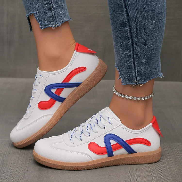 Training Shoes Women's Shoes Flat White Shoes Retro Shoes Casual Sports Sneakers 1688 Stunahome.com