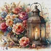Flower Lantern - 11CT Counted Cross Stitch - 40*40cm - Flower