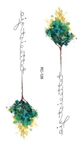 Mermaid Cat Fox Flower Wind chimes rabbit Waterproof Temporary Tattoo Sticker Rose Flash Tattoos Body Art Fake Arm tatoo Women