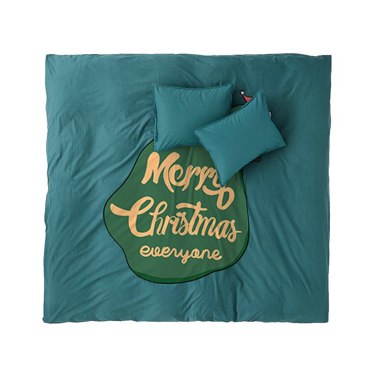 Santa With Too Many Presents, Christmas Duvet Cover Set