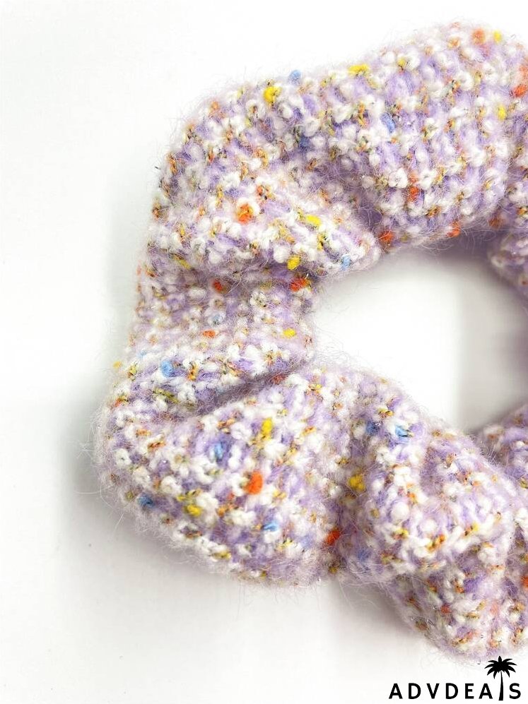 Colorful Knit Scrunchie