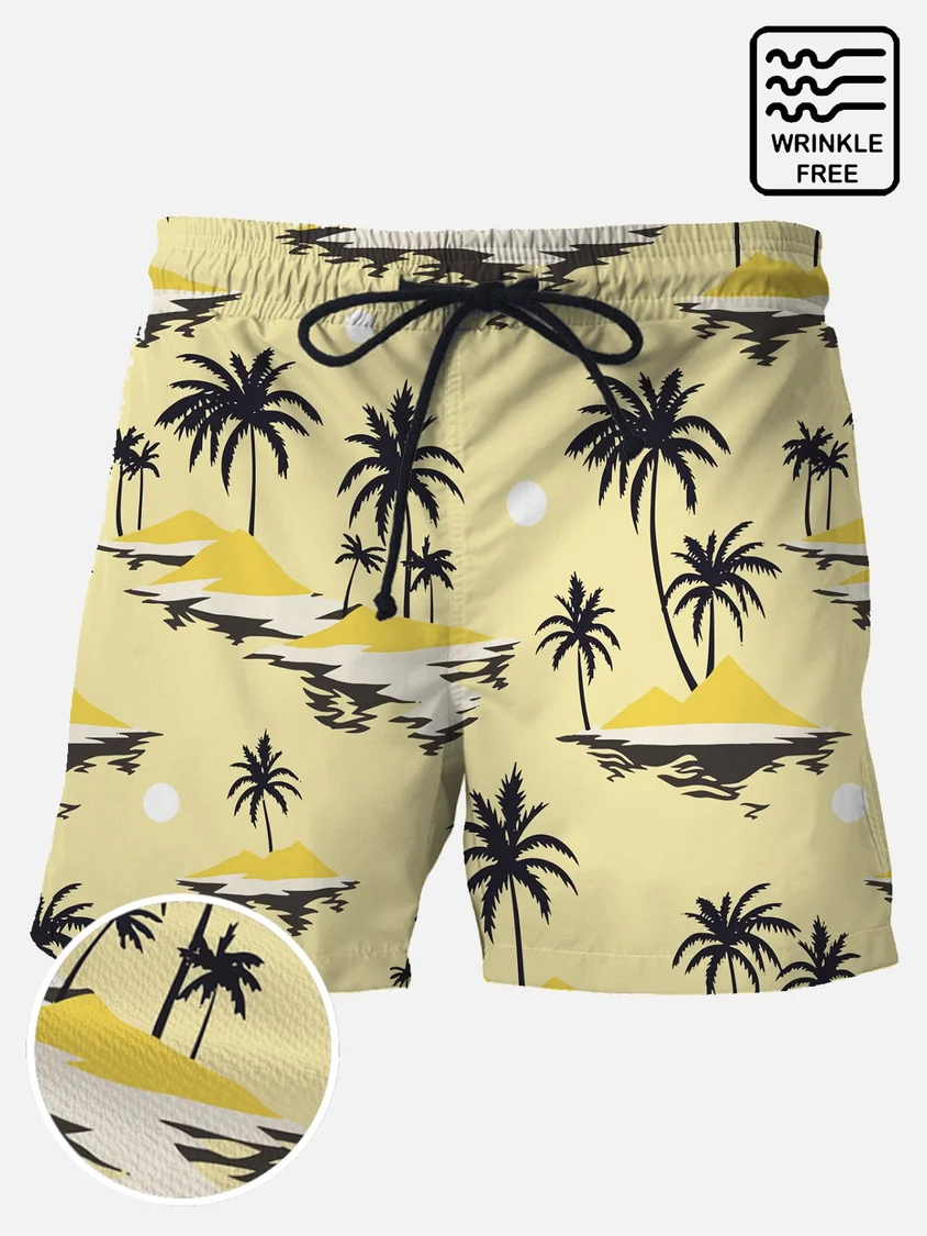 Men's Palm Day Casual Beach Shorts 001