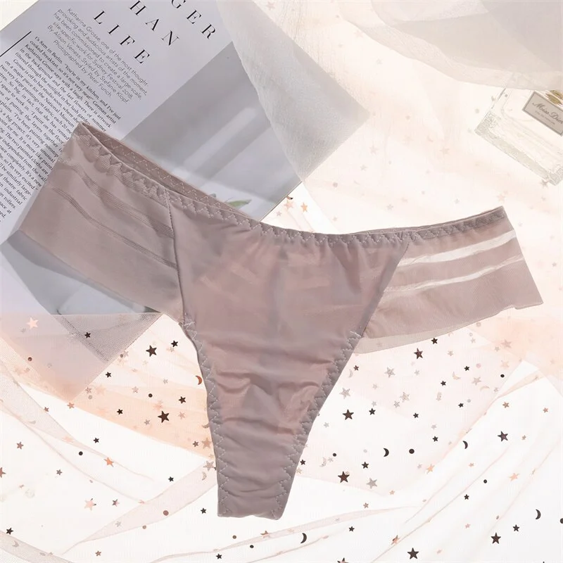 Billionm Women Panties Sexy Lace Thong Women's Underwear Soft Perspective Breathable Underpants Female Seamless Intimates Lingerie
