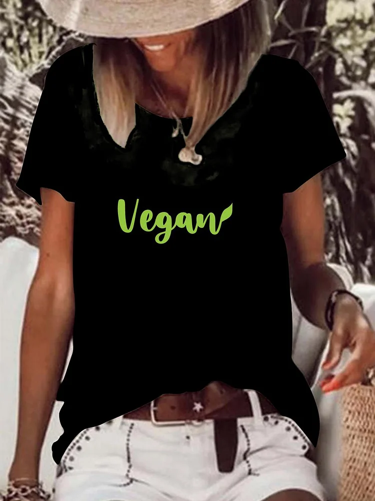 vegetarian diet Raw Hem Tee