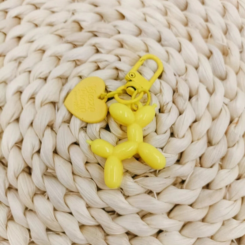 Cute Modern Style Dog Resin Unisex Bag Pendant Keychain