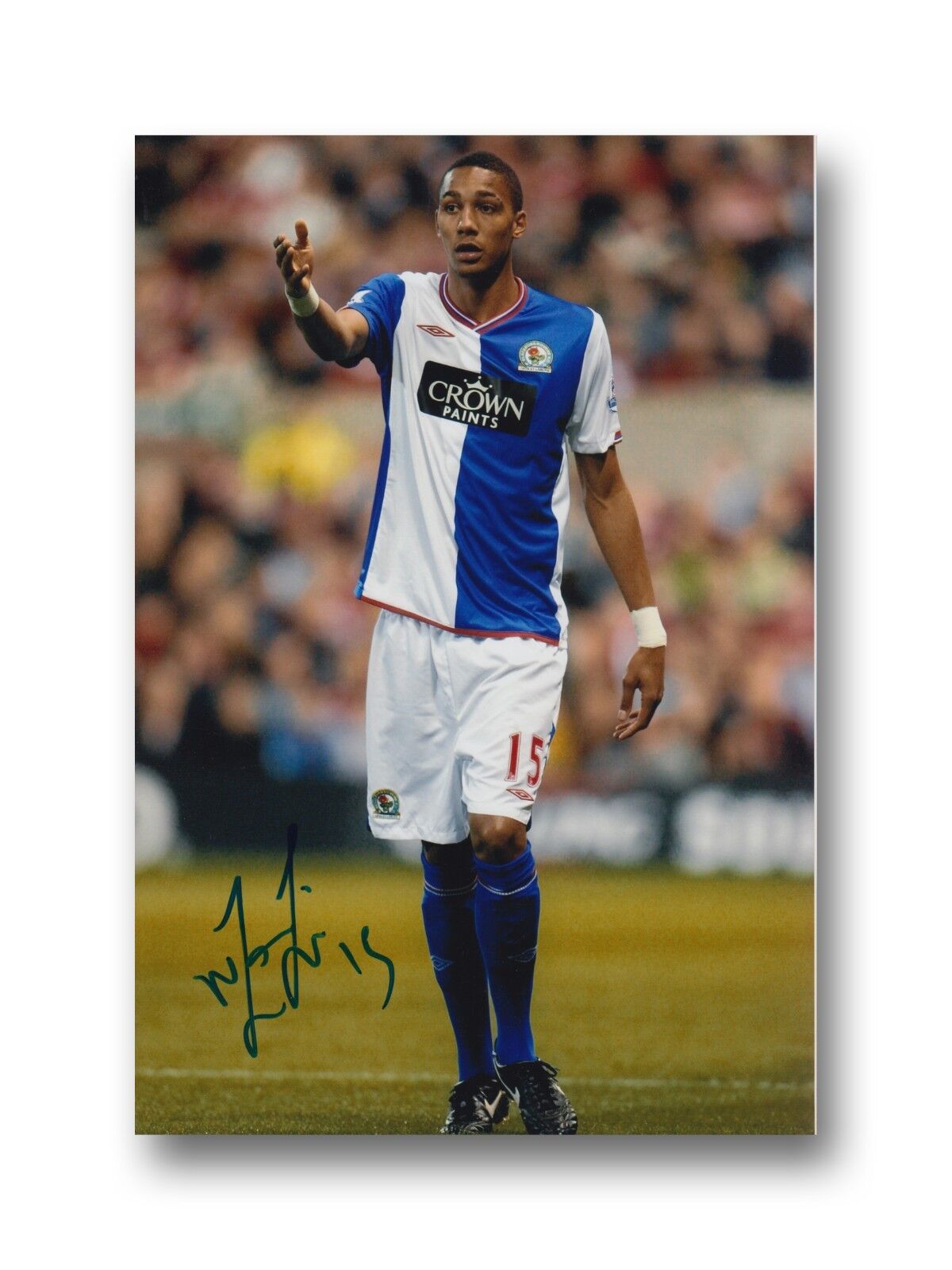 BLACKBURN ROVERS HAND SIGNED STEVEN N'ZONZI 12X8 Photo Poster painting.