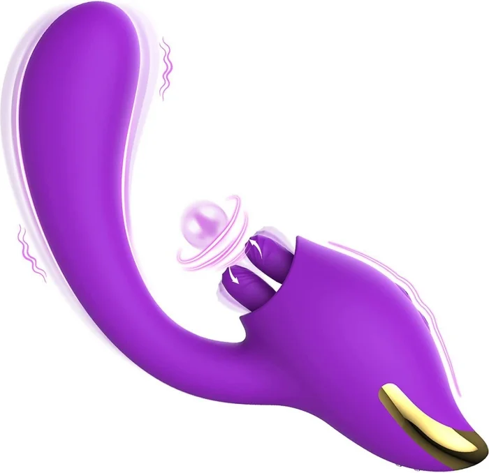 New Sweetheart Double Tongue Licking Female Sexual Masturbation Device