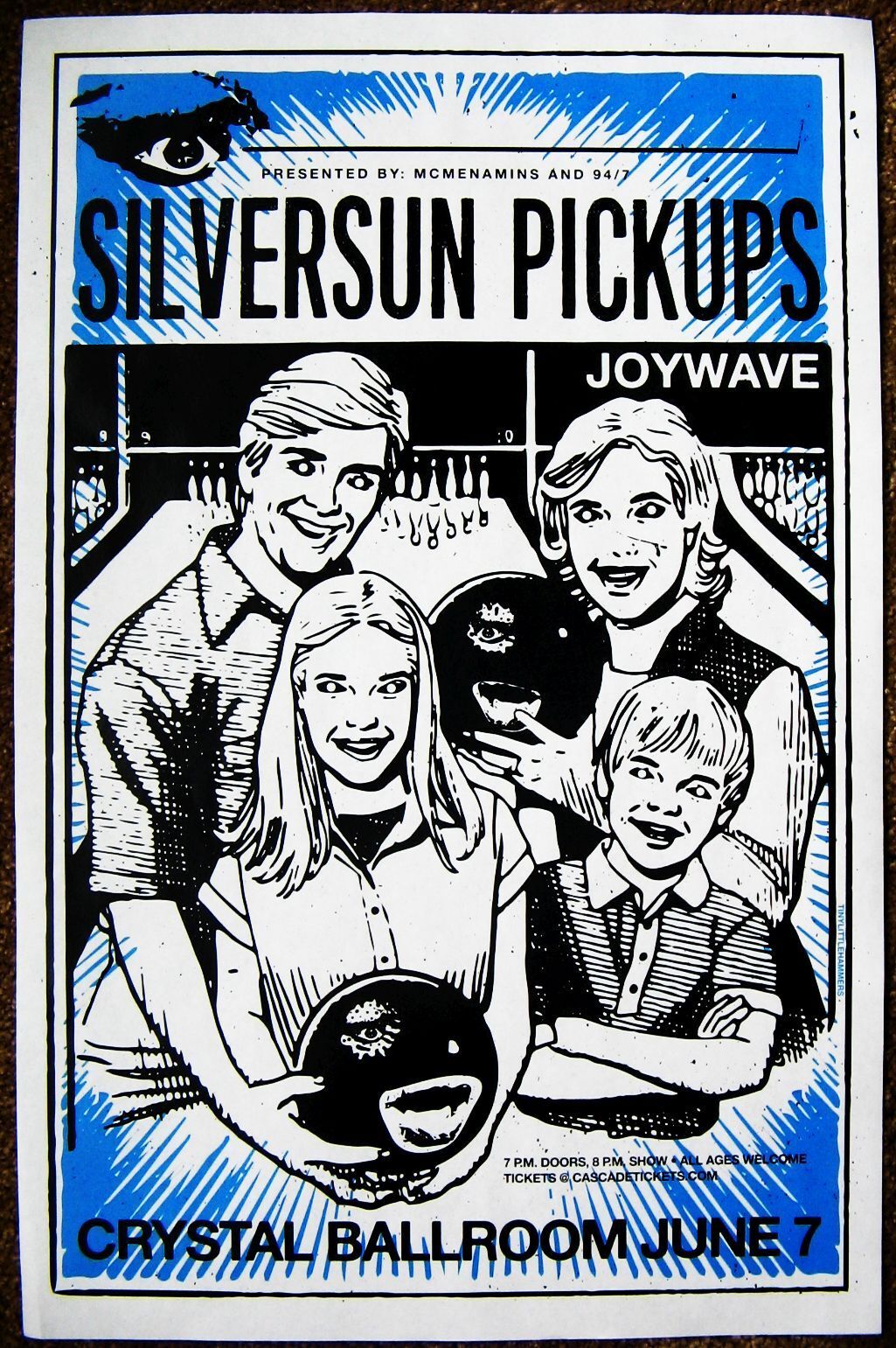 SILVERSUN PICKUPS 2016 Gig POSTER Portland Oregon Concert