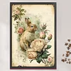 (Big Size) Flowers And Rabbit - 11CT Counted Cross Stitch 40*60cm/15.75*23.62in