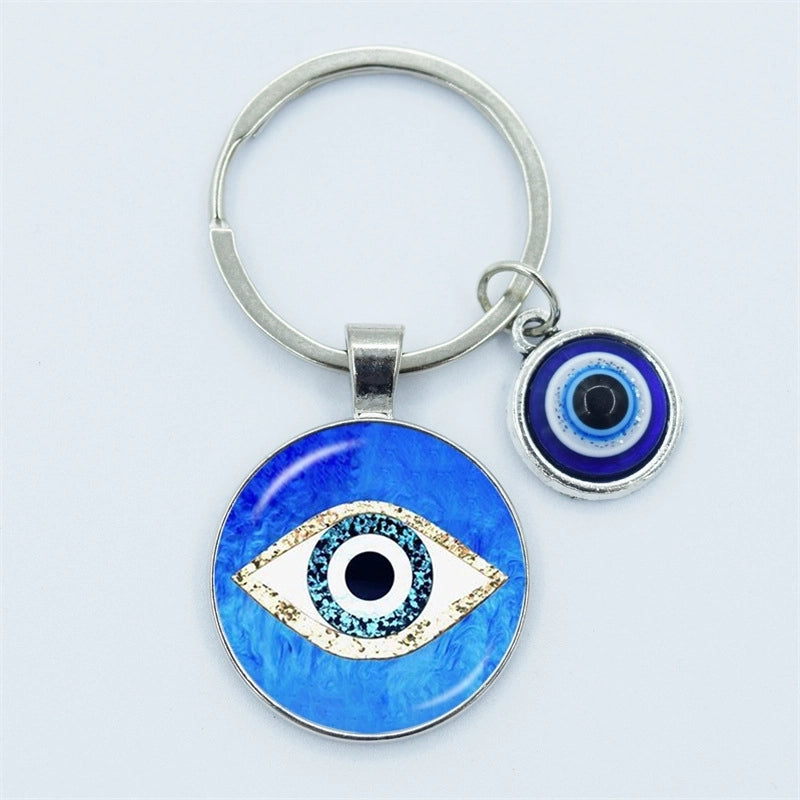 Vintage Style Minimalist Devil’s Eye Zinc Alloy Unisex Bag Pendant Keychain