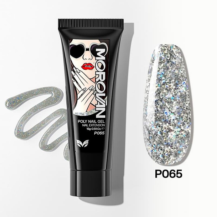 Starry Glitter Poly Nail Gel