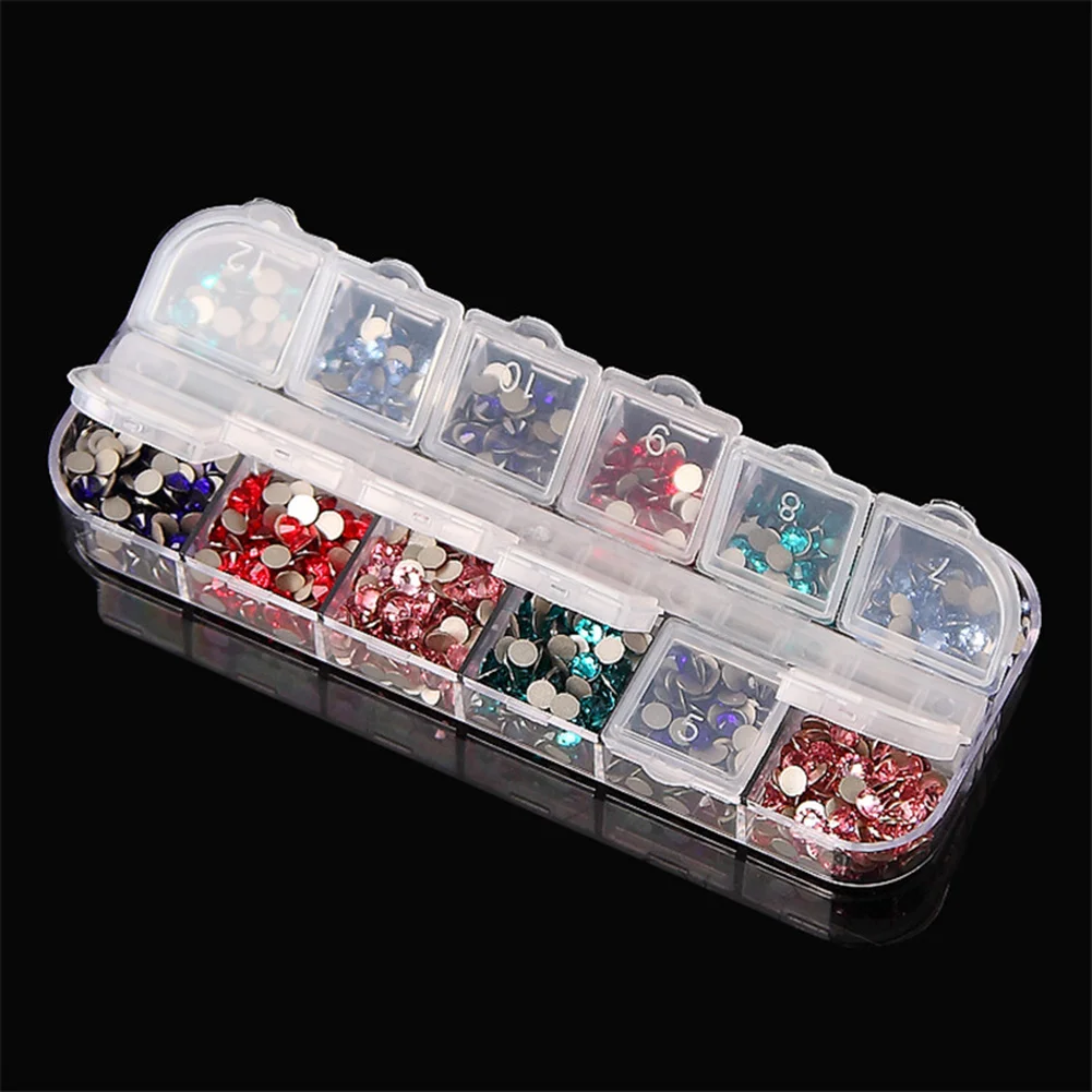 12 Grids Diamond Painting Box Embroidery Rhinestone Beads Storage Organizer
