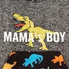 Kid Baby Boy Autumn Winter Letter Dinosaur Print 2 Pcs Sets Suit