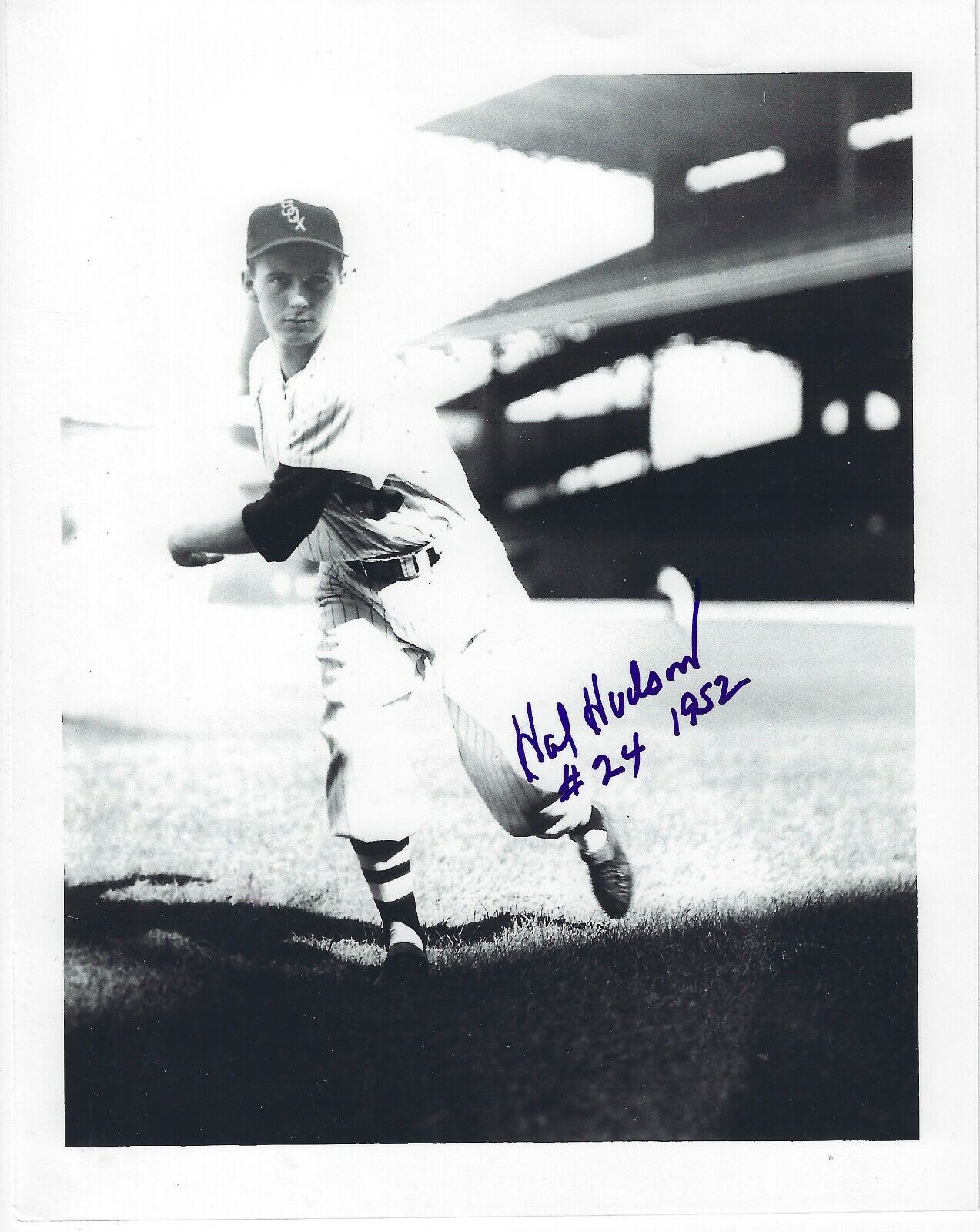 Signed 8x10 HAL HUDSON Chicago White Sox Autographed Photo Poster painting - COA