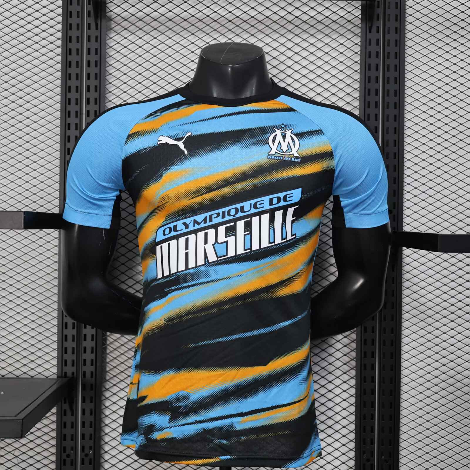 2025/2026 Player Version Olympique de Marseille Training Football Jersey（The player version jersey is a bit tight, please pay attention to the size selection）
