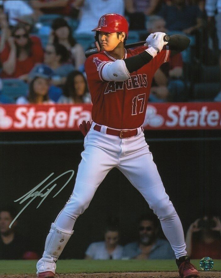 SHOHEI OHTANI - MLB Autographed Original 8x10 Photo Poster painting LOA TTM