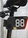 Bicycle Rear Number Light Sign Type-C Rechargeable Bicycle LED Taillights 3 Modes Road Bike Illuminated Tailplates Night Riding Safety Warning Lights
