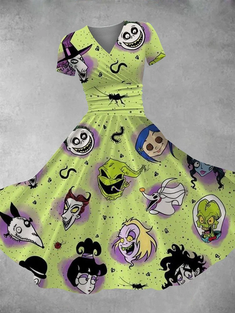 Women's Halloween Print Maxi Dress